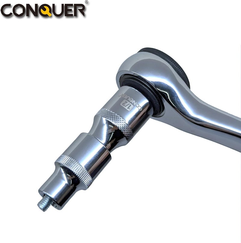 Conquer No-Drop Magnetic Socket Extension Bars – CR-V Steel 1/4", 3/8", 1/2" Drive Set for Tight Spaces & Engine Bay Repairs - Image 5